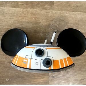 Disney Parks Star Wars Droid Hat BB8 R2D2 Mickey Mouse Ears Disneyland Orange‎